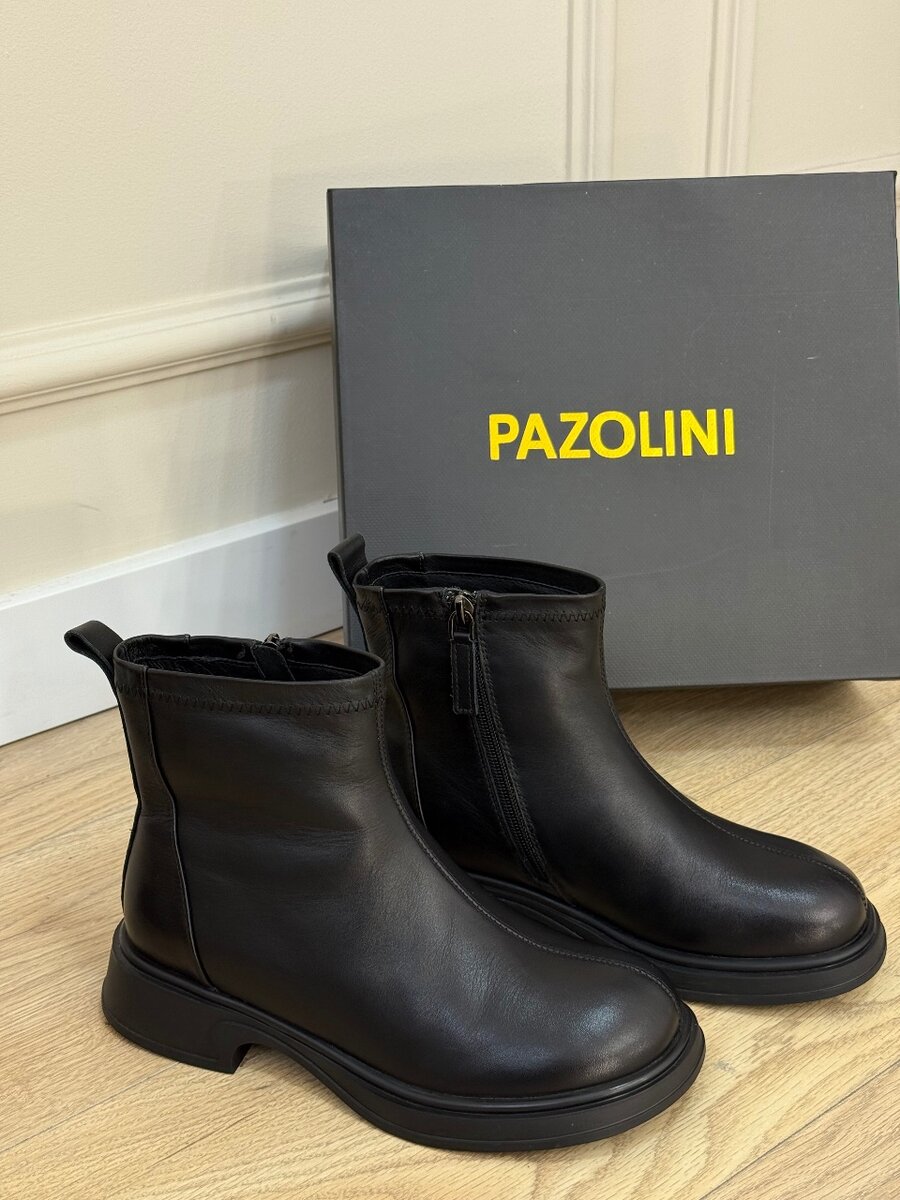 Сапоги из натуральной кожи и натурального меха