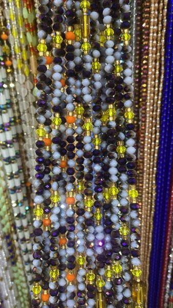 Waist and stomach beads.