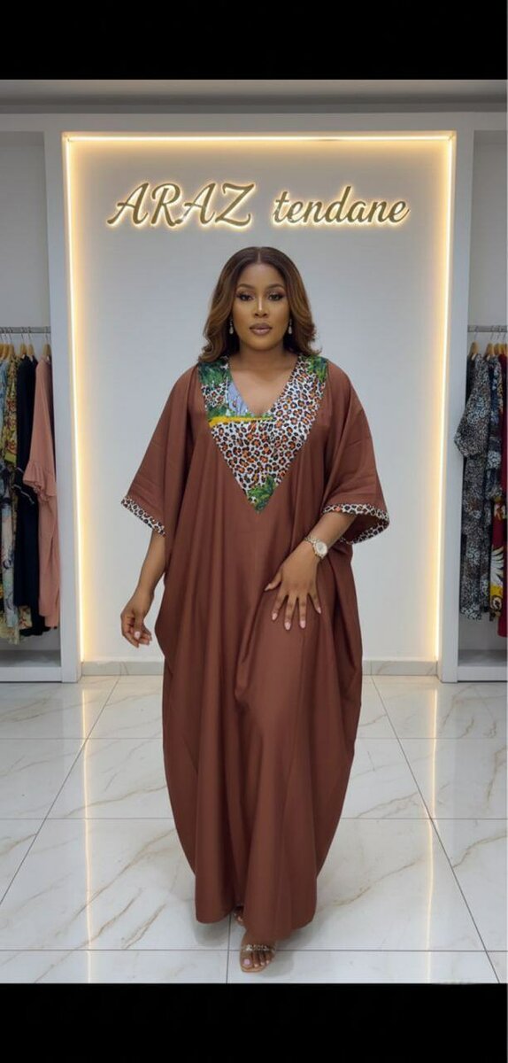 Caftan femme chic en trois couleurs