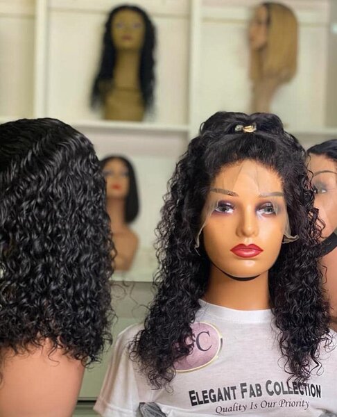 frontal double drawn water wave. 