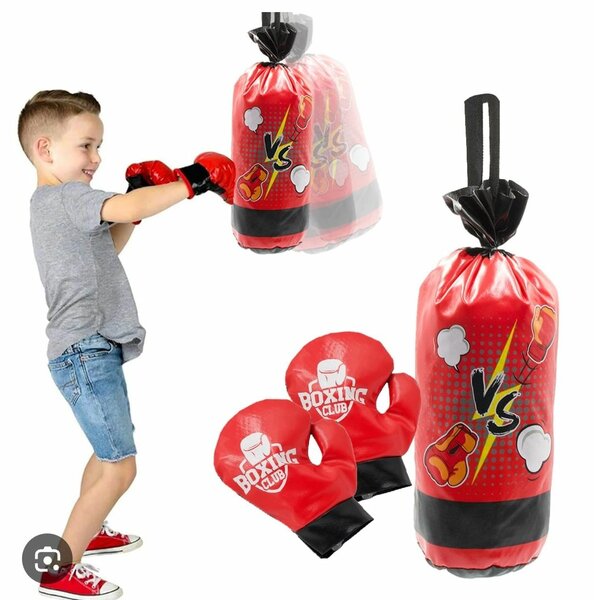 Ensemble gants de boxe et punching-ball pour enfants