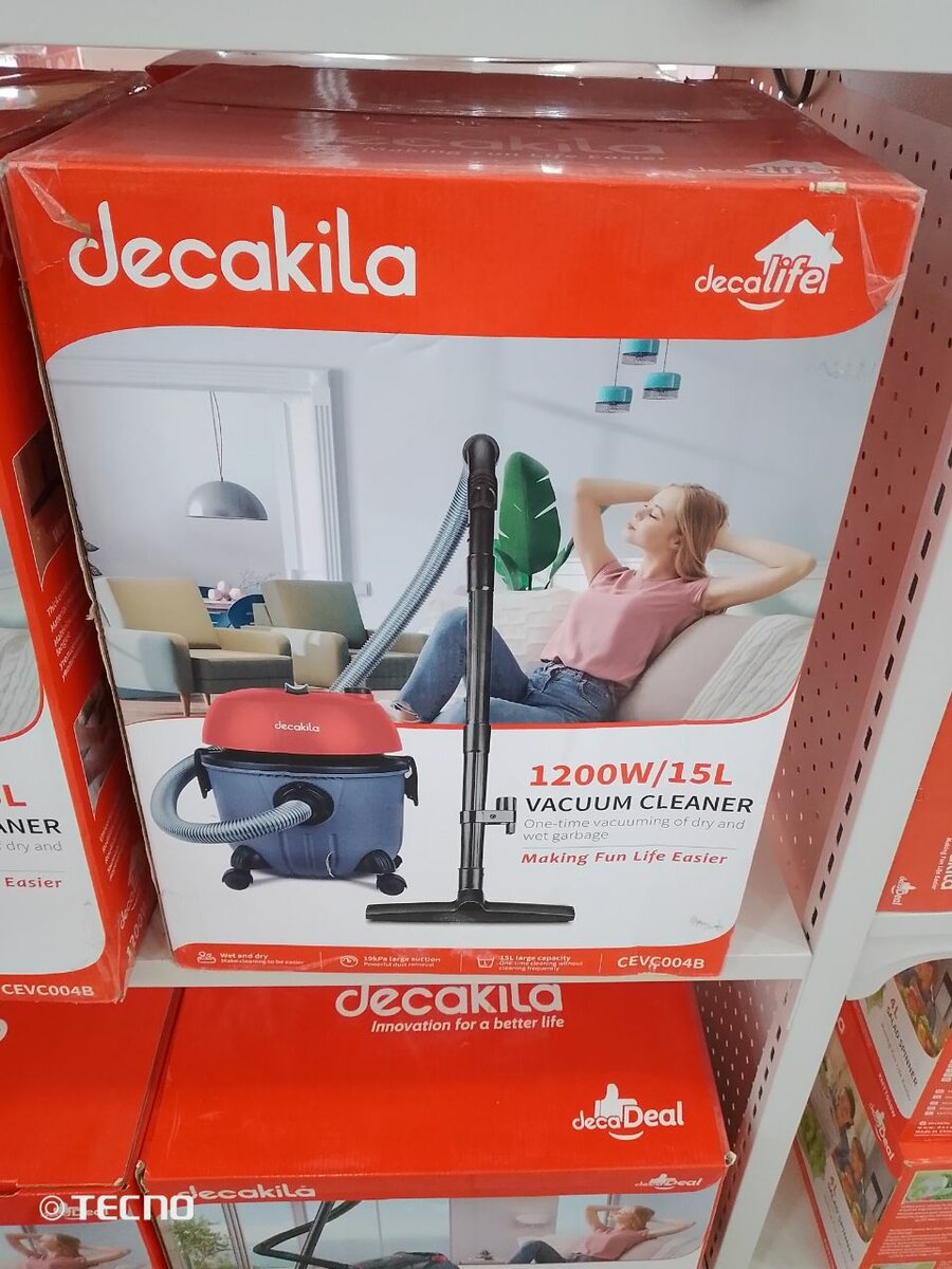 Aspirateur 1200W 15L Decakila