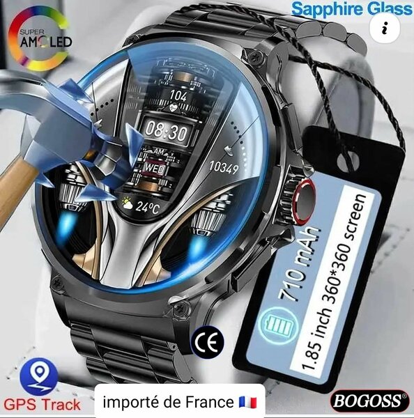 Montre Intelligente Acier GPS