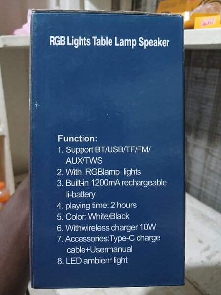RGB Lights Table Lamp Speaker