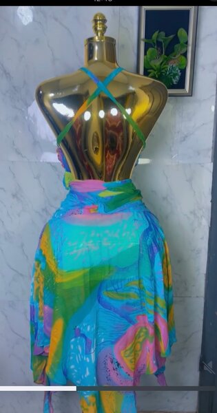 Robe d'été colorée bohème