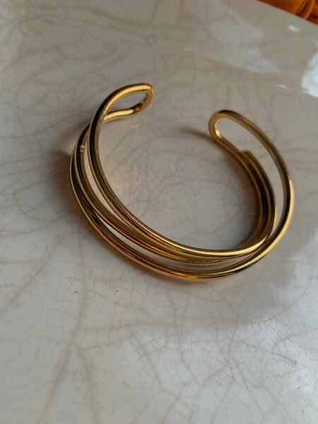 Asymmetrical cuff bangle