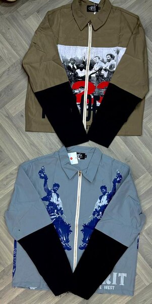 Vestes zippées imprimées mode