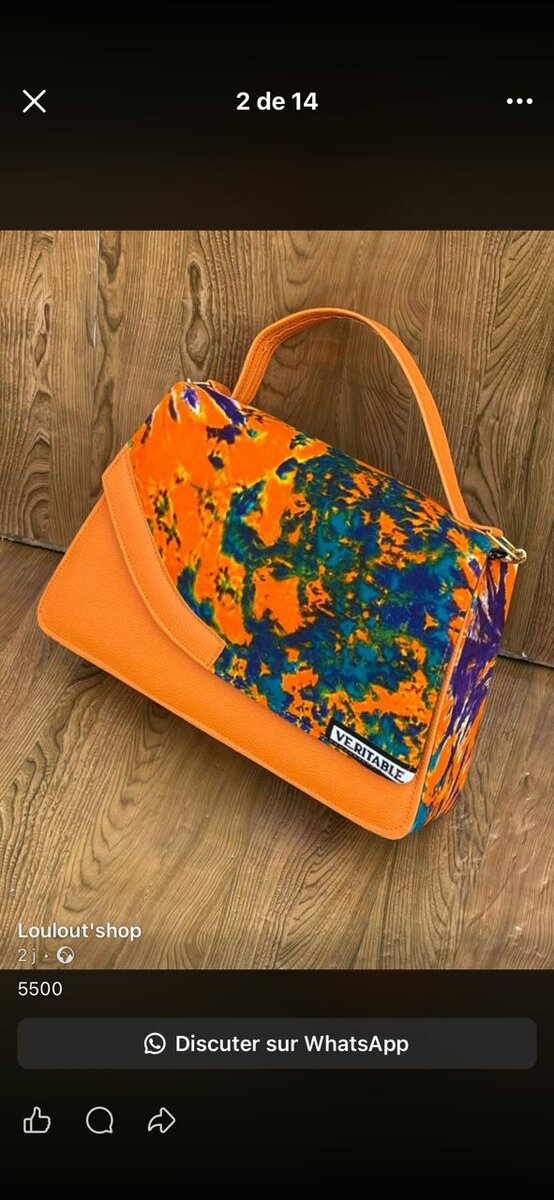 Sac à main en tissu ethnique