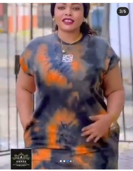 Ensemble T-shirt et Robe Tye-Dye