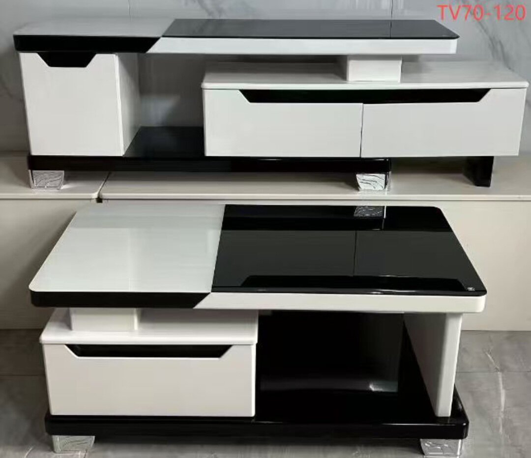 Meuble TV moderne bicolore