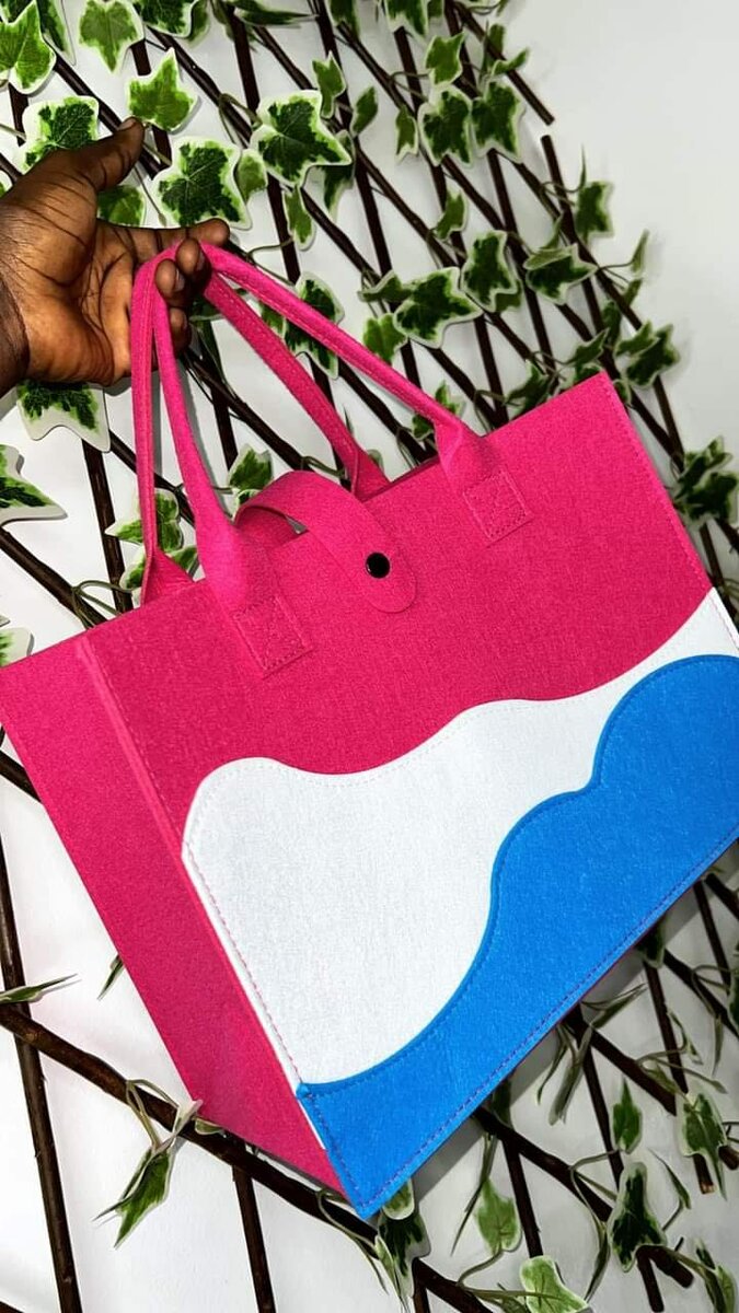 Sacs feutre en vague