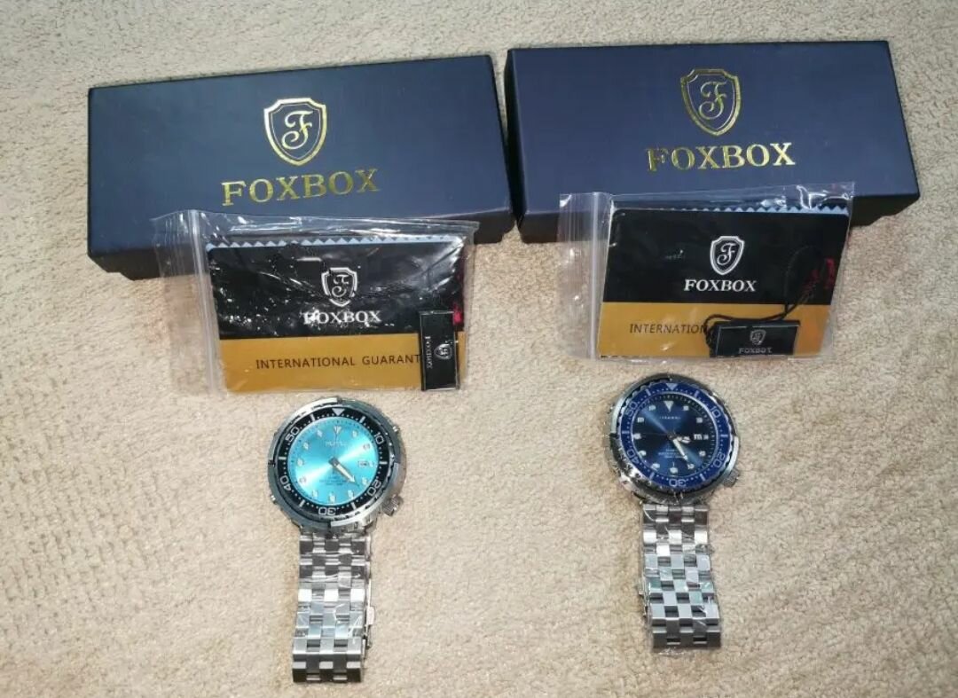 Waterproof foxbox watch