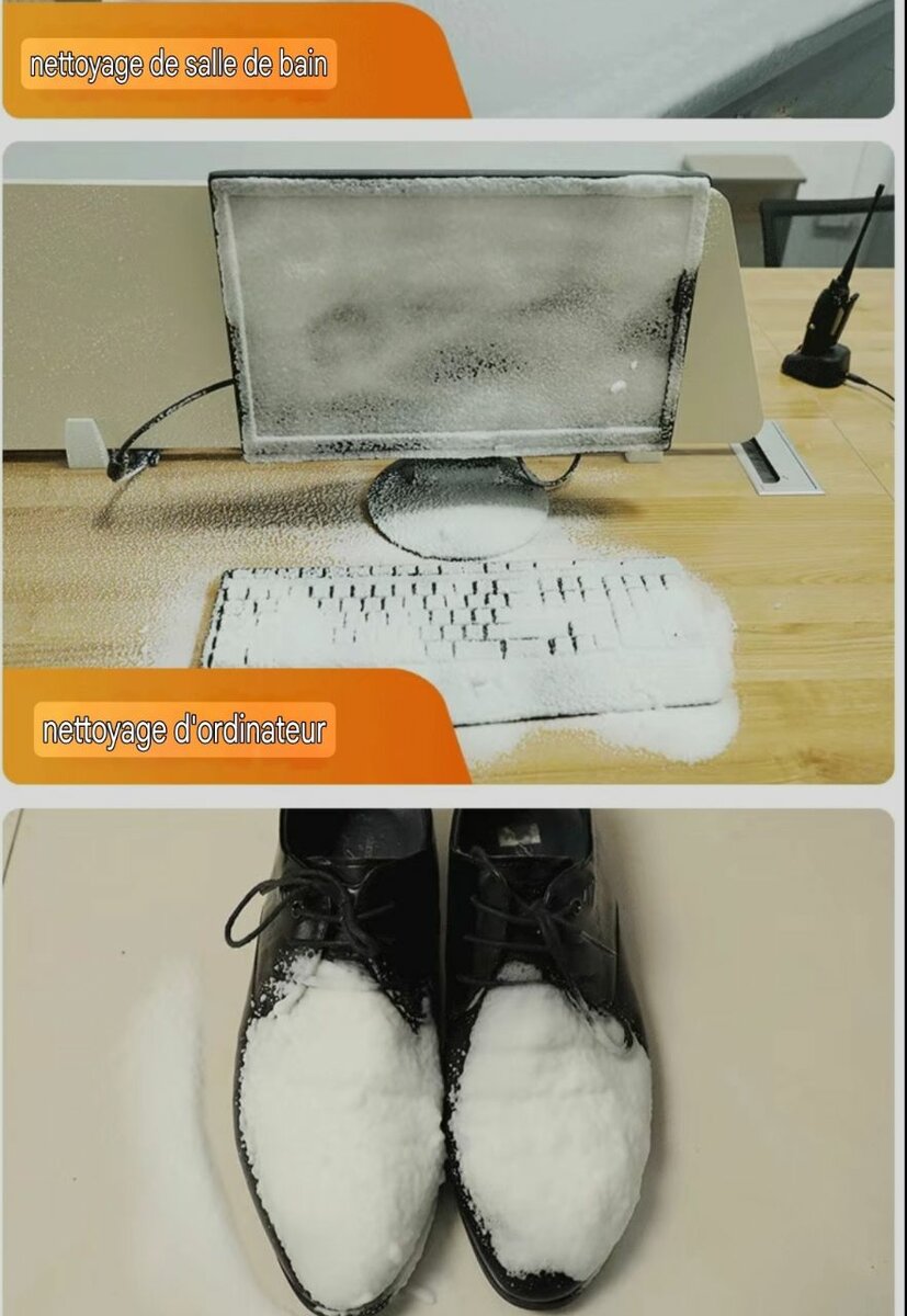 1 agent de nettoyage en mousse