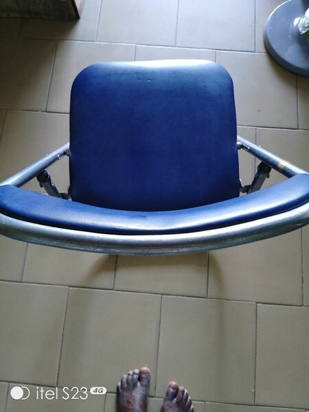 Chaise pliante bleue