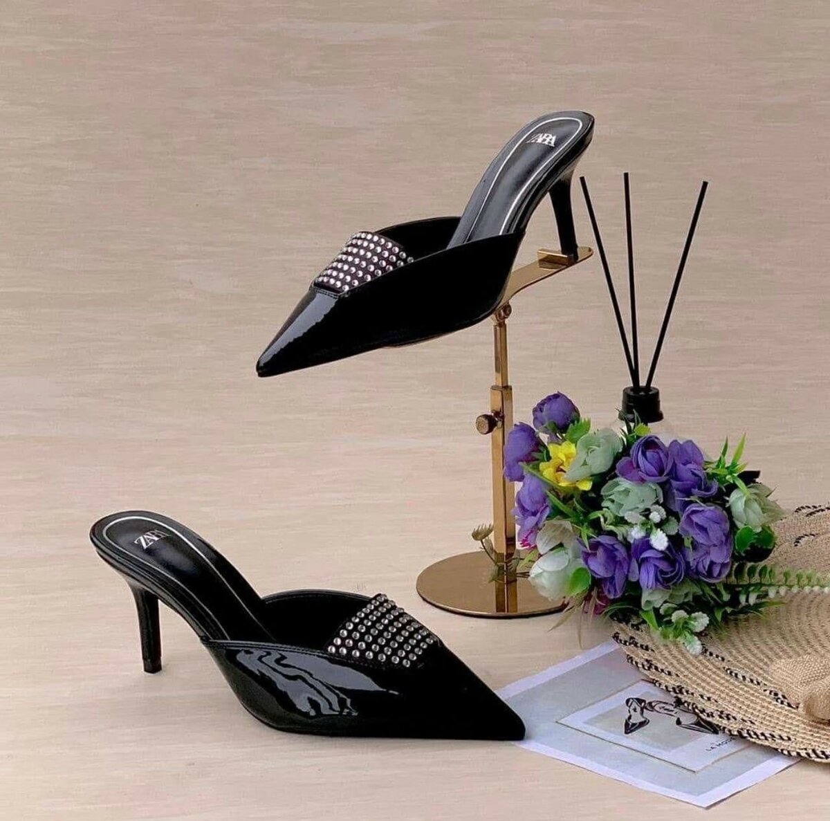 Ladies Half shoe heel