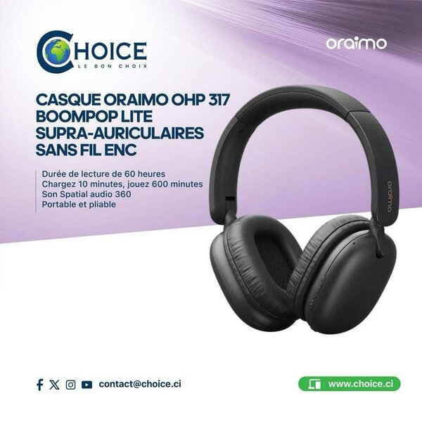 ORAIMO Casque BoomPop Lite ENC