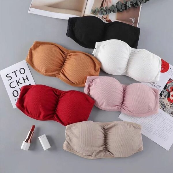 Bandeaux sans bretelles colorés