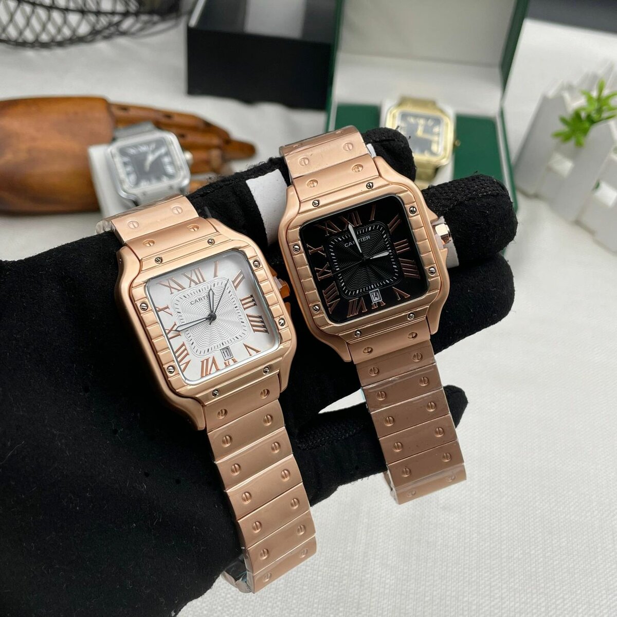 Solid Cartier Chain Watches