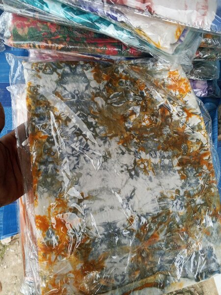 Tissu Batik en Coton Coloré