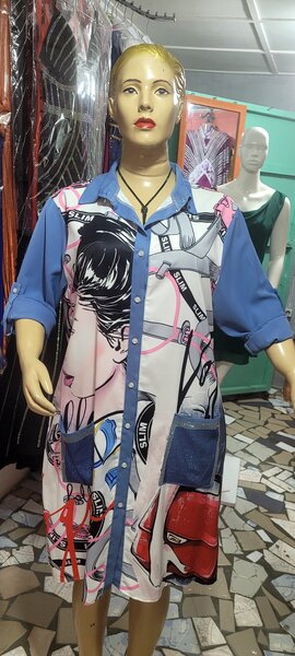 Robe Tunique Colorée Femme