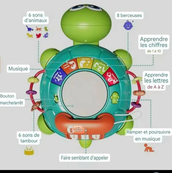 Tortue Téléphone Éducative Bébé