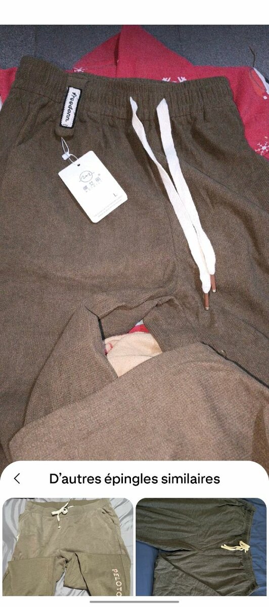 Pantalon Jogging Côtelé