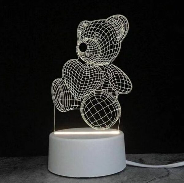 Lampe 3D LED Ours