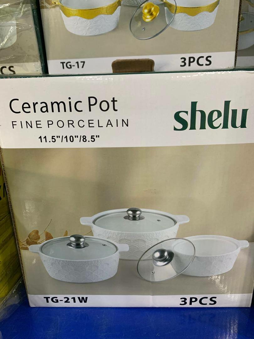 Set de Casseroles en Porcelaine