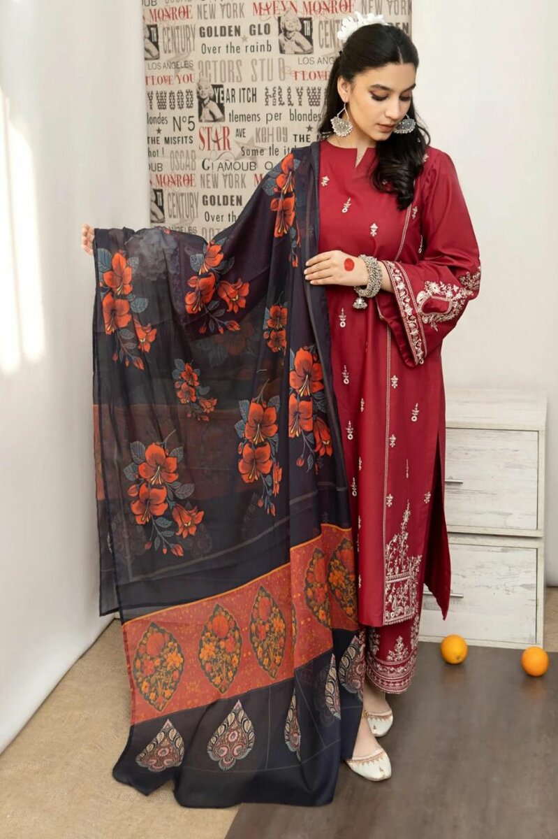 Airjet lawn embroided collection DC FREE