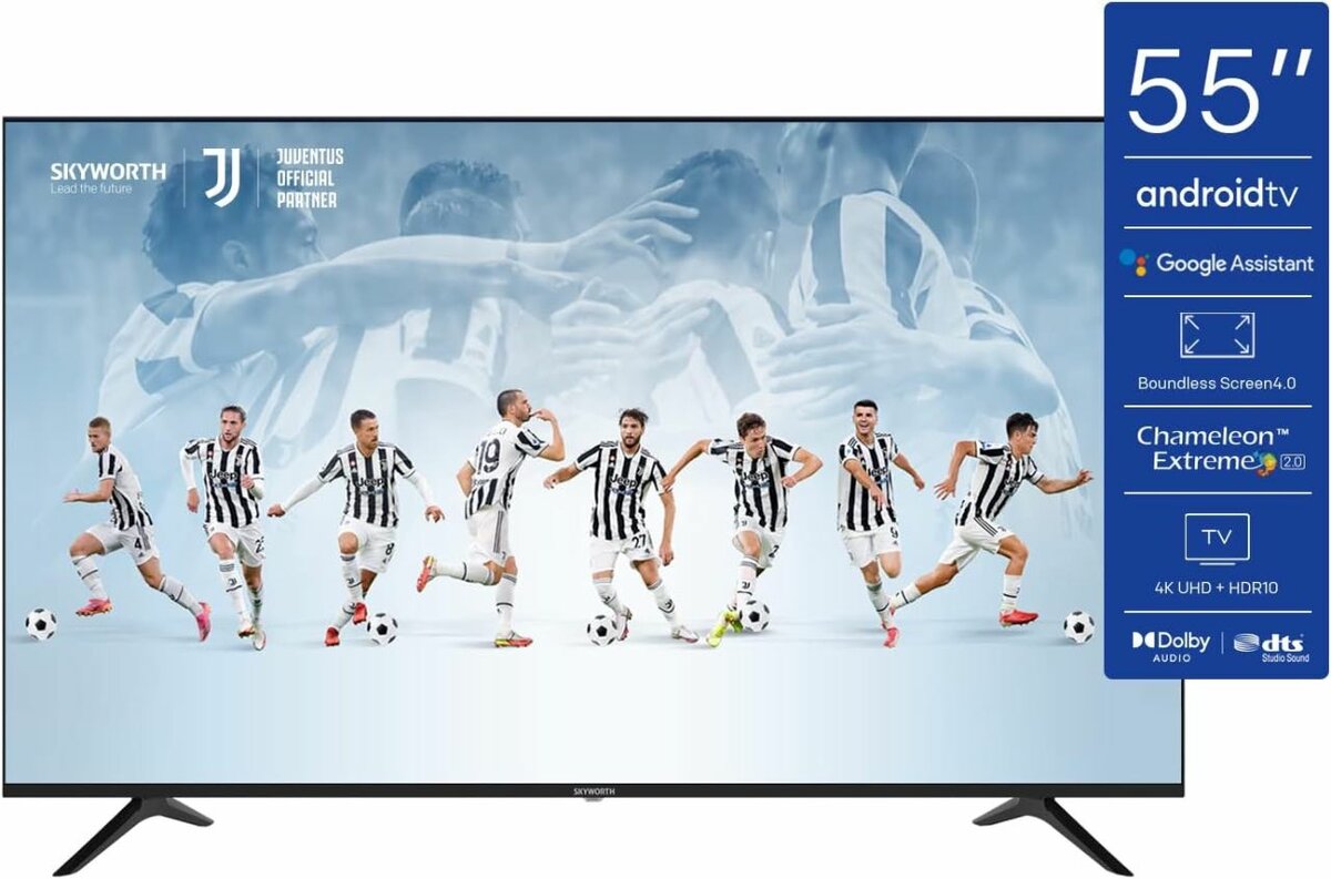 Skyworth 55 Inch S6G Plus Premium 4K Smart Android 10.0 TV,