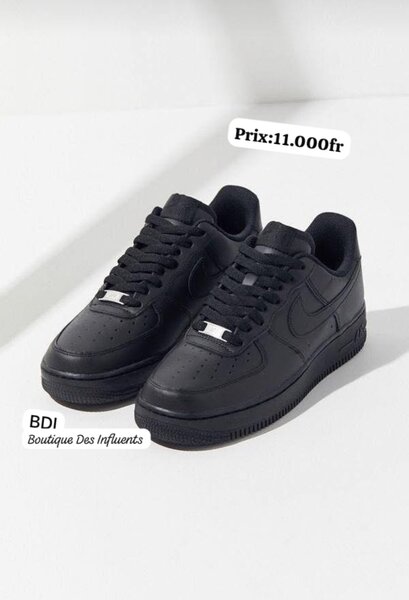 Baskets Unisex Noire et Blanche