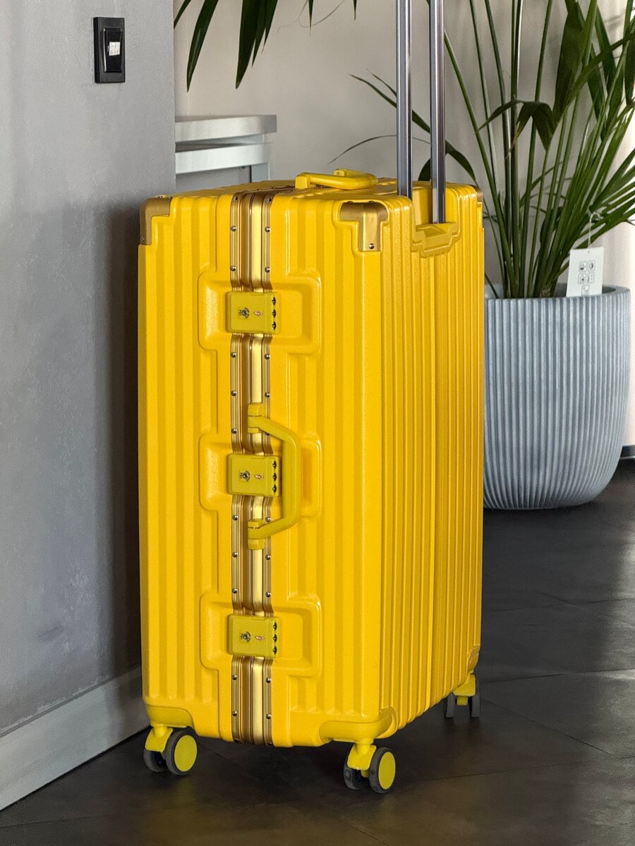 Yellow Hardshell Luggage