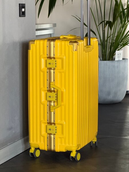 Yellow Hardshell Luggage