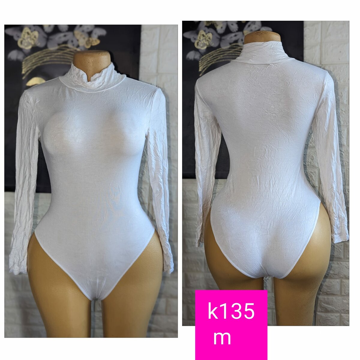 Beautiful, high-quality and comfortable women's bodysuit white