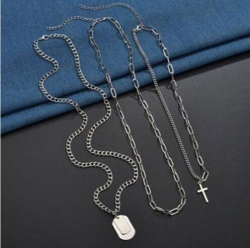 Collier à pendentifs multicouches élégant
