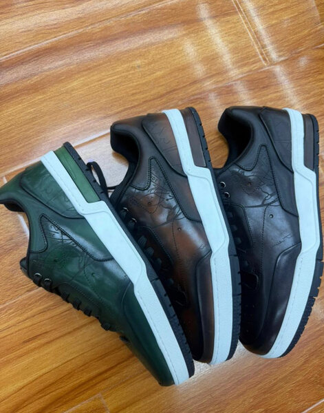 Baskets en cuir élégantes