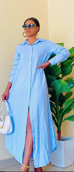 Elegant sky blue dress m