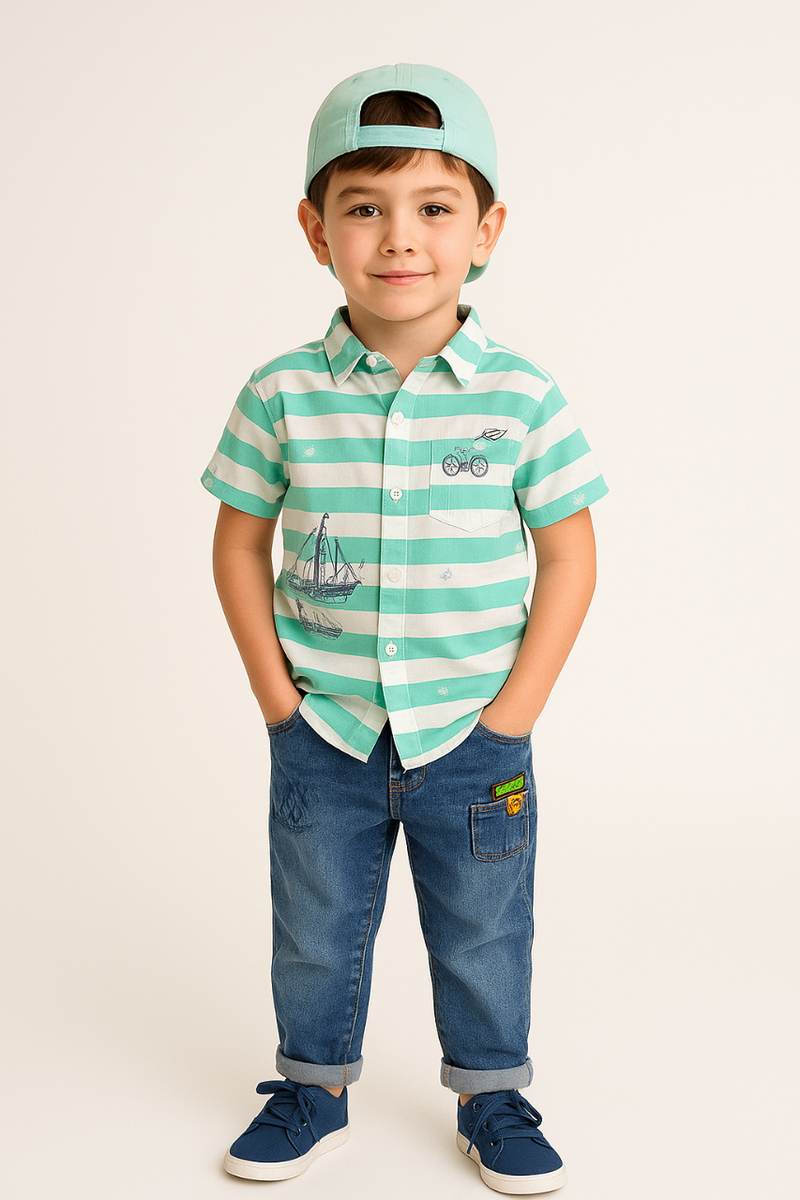 Chemise à rayures enfant