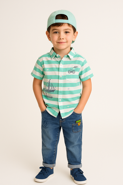 Chemise à rayures enfant