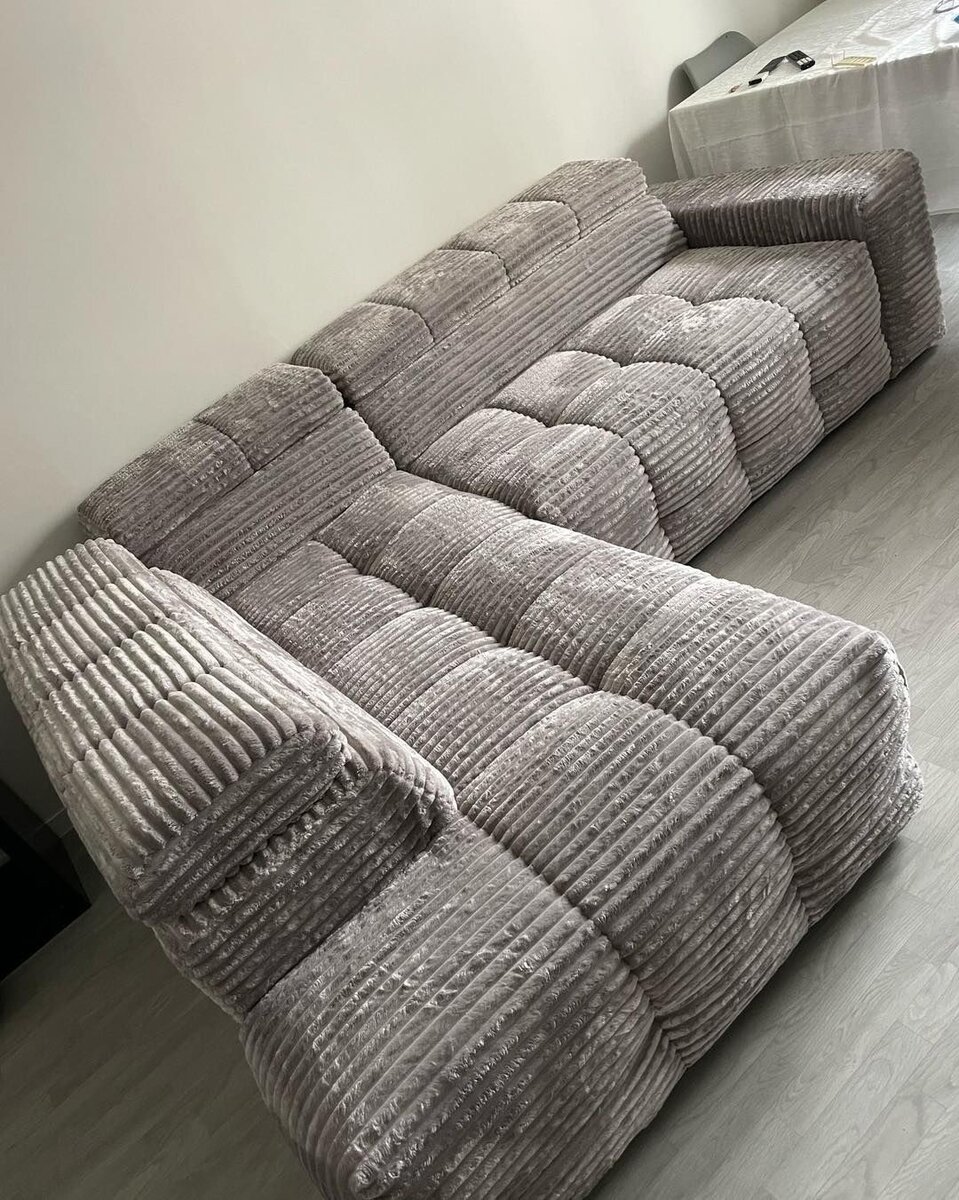 Canapé modulable en tissu