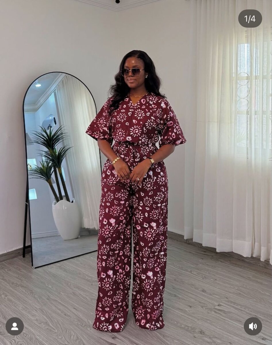 Tenue élégante en pagne africain