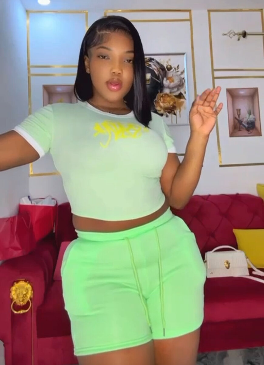 Ensemble T-shirt et Short Décontracté Femme