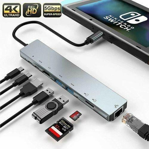 Adaptateur USB-C 8 en 1