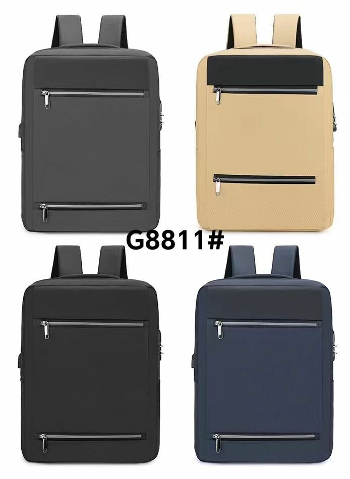 Double Zipped Laptop Backpack with USB port