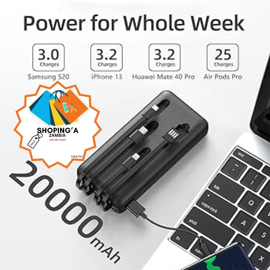 POWER BANK (20,000mAh)