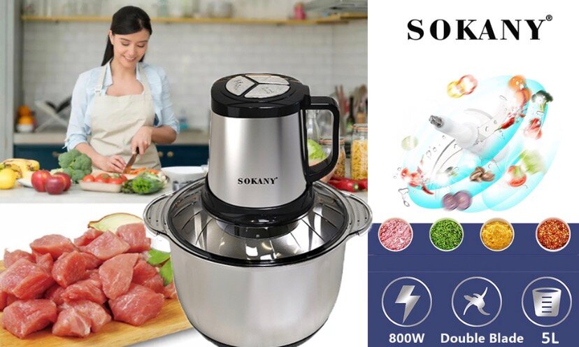 Sokany Hachoir Électrique 800W