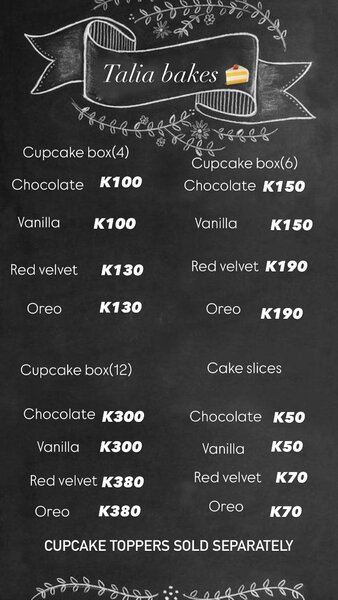 Cupcakes and cake slices