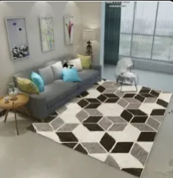 Tapis de salon abstrait moderne