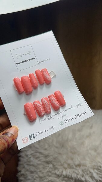 Ongles Faux Colorés Été