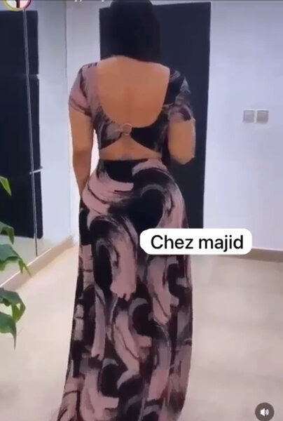 Robe longue dos nu élégante